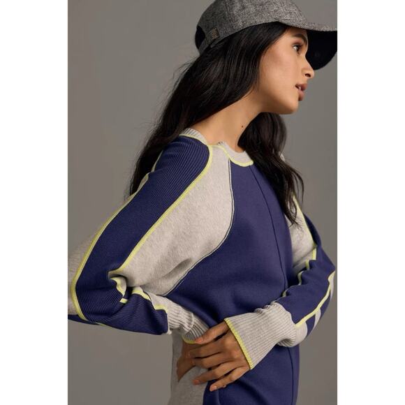 Daily Practice by Anthropologie Long-Sleeve Colorblock Mini Dress - Picture 3 of 7